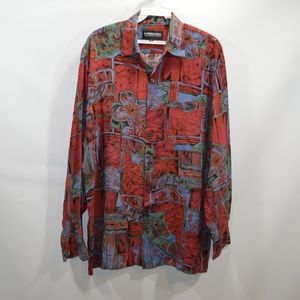 Vintage 90s Mens Medium Fresh Prince Button Shirt